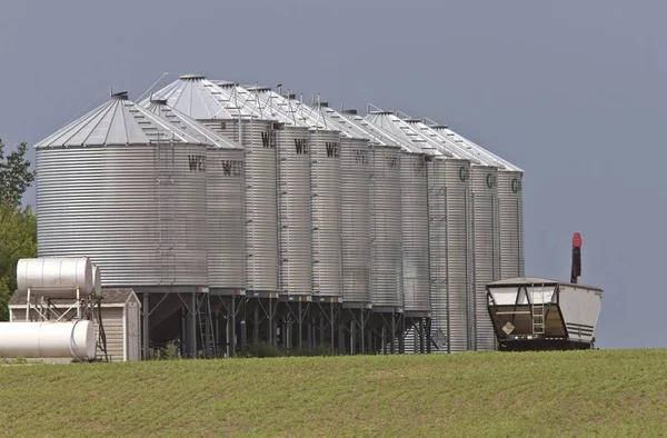 Landbouw Opslag Opslaglocaties Graanschuren Canada — Stockfoto