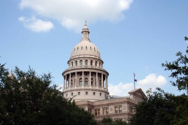 A nice clean shot of the Texas State Capitol Building in downtown Austin, Texas. clipart