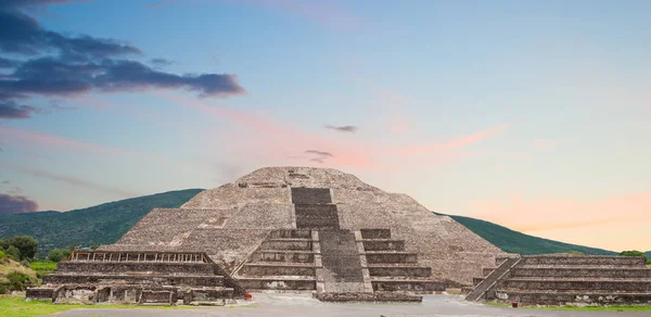 Ókori Város Ofteotihuacan Piramis Hold Mexikó — Stock Fotó