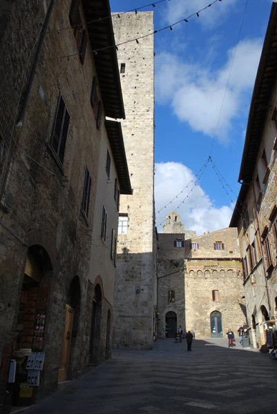 San Gimignano Una Ciudad Medieval Cerca Florencia Famosa Por Sus — Foto de Stock