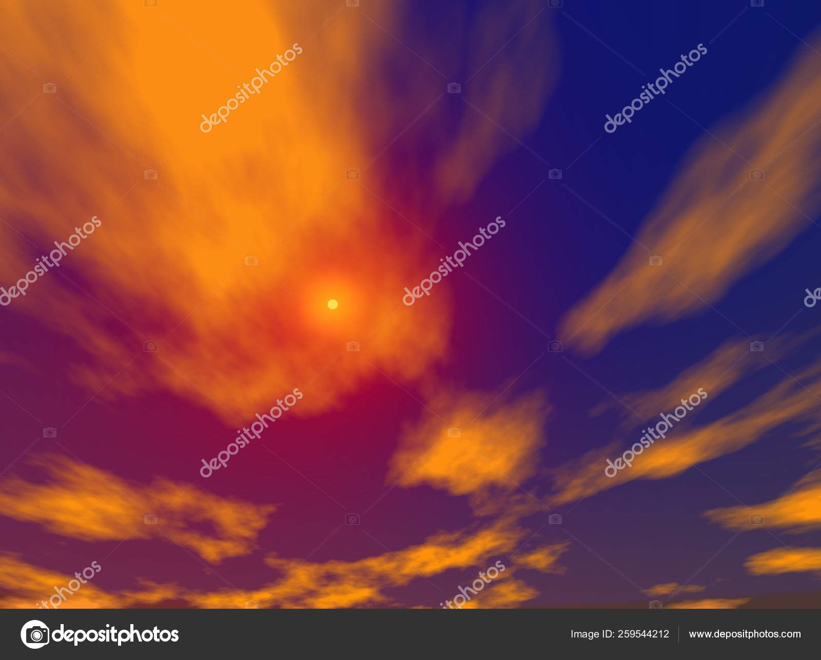 曇り空のシュールなイラスト ストック写真 C Yayimages