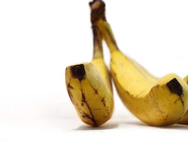 Une Banane Isolée Sur Blanc — Photo