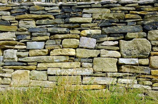 Yorkshirský Kamenný Kamínkové Stěna — Stock fotografie