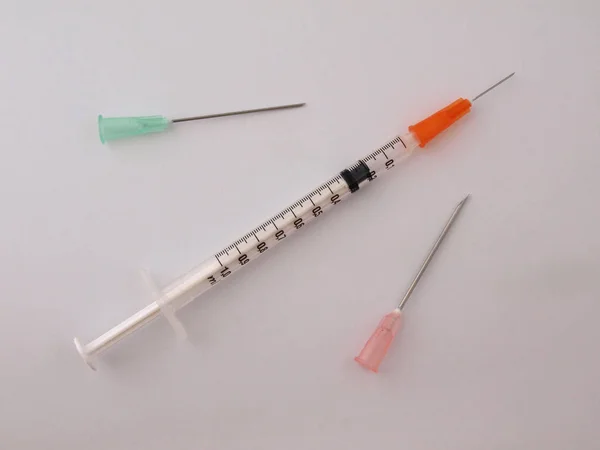 Hypodermische Spuit Needle Gebruikt Voor Immunisatie — Stockfoto