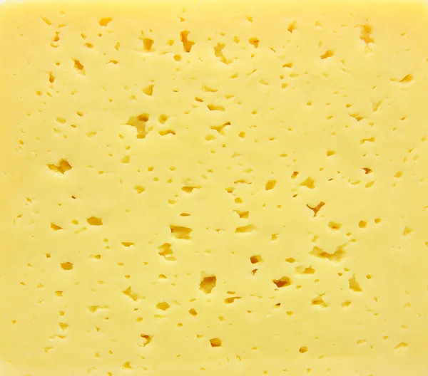 Hintergrund Frischer Gelber Schweizer Käse Mit Löchern — Stockfoto