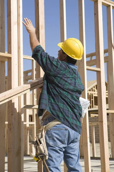 Capataz Trabajando Sitio Construcción — Foto de Stock