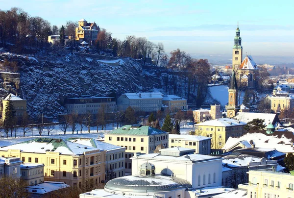 Vista Sobre Salzburgo Austria — Foto de Stock