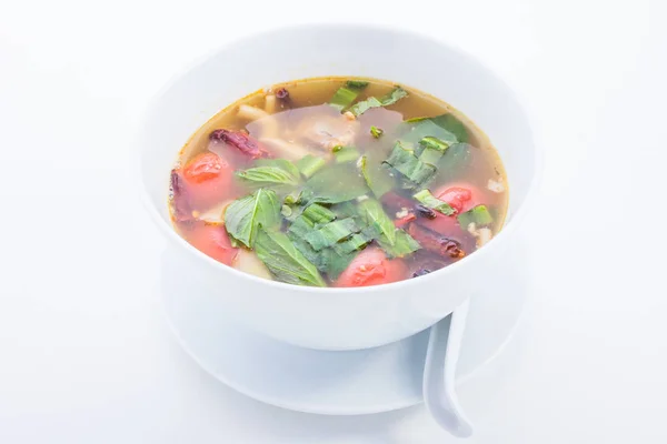 Supa Porc Este Mâncare Thailand — Fotografie, imagine de stoc