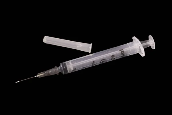 Injectiespuit Drugsmisbruik — Stockfoto