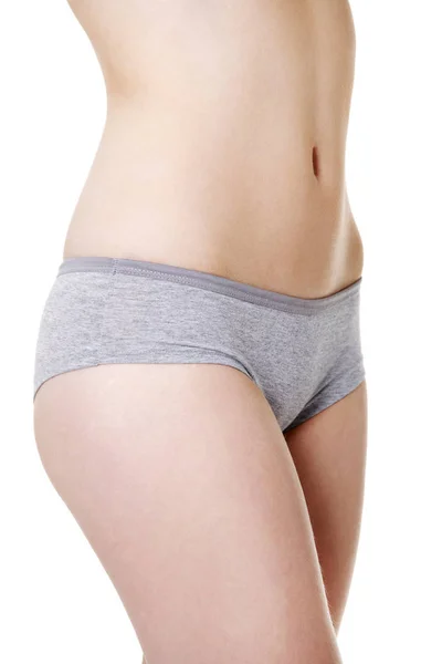 Site View Fit Young Girls Belly Hips Wills Dressed Underwear — Stock Photo, Image