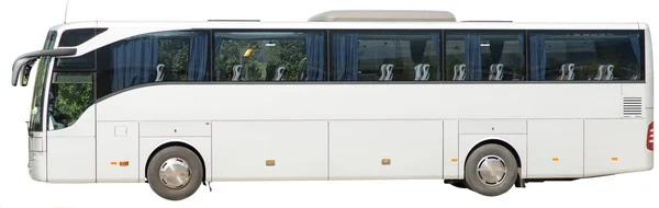 Автобус Ізольованому Білому Тлі Вид Збоку — стокове фото