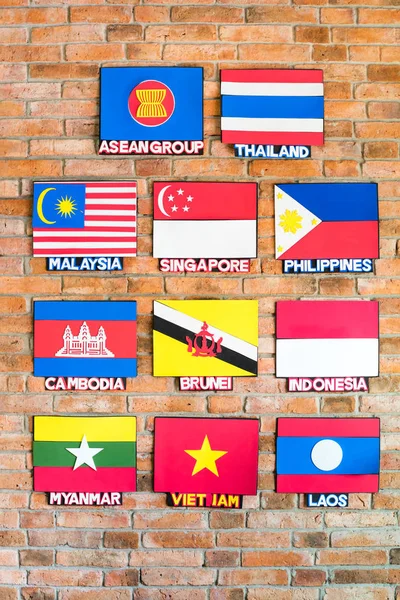 아시아 깃발의 — 스톡 사진