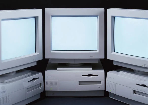 Apple Macintosh Computadores Close Vista — Fotografia de Stock