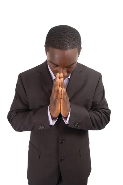 Image Business Man Bowing His Head Sign Respect Can Also — Stock Photo, Image