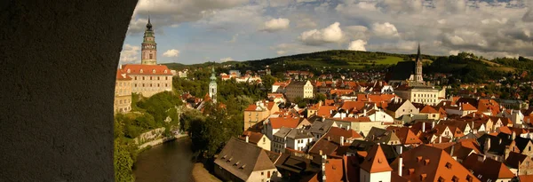 Вид Чешский Город Чески Крумлов — стоковое фото