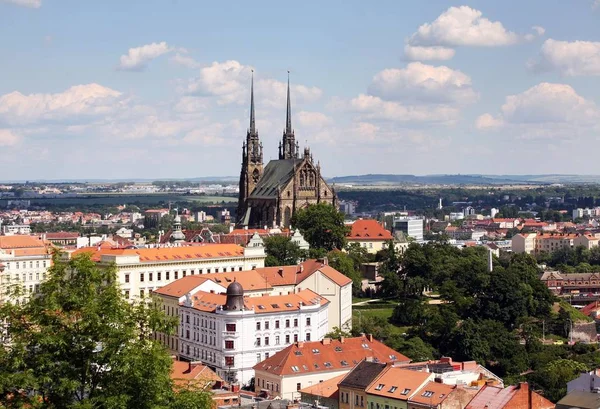 Καθεδρικός Ναός Αγίου Πέτρου Και Παύλου Στο Μπρνο Τσεχική Δημοκρατία — Φωτογραφία Αρχείου