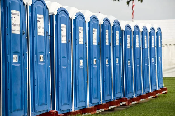 Toilet Bergerak Siap Untuk Penonton Kompetisi Olahraga Denmark — Stok Foto