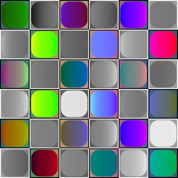 Bezszwowa Tekstura Niezwykłych Kolorowych Zaokrąglonych Bloków — Zdjęcie stockowe