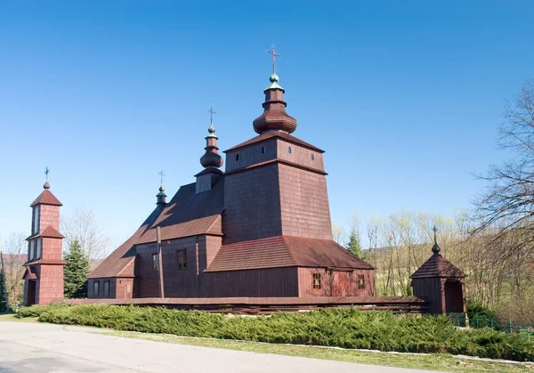 Wooden Orthodox Church Mecina Wielka Builded Xix Century Poland — 스톡 사진