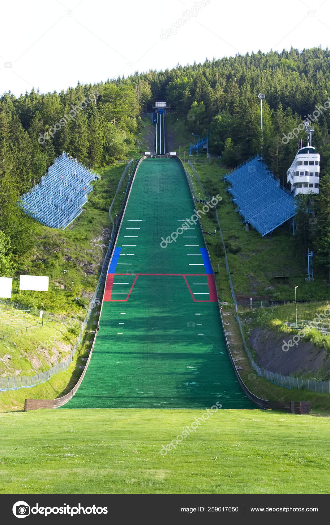 Ski Jumping Ramp Summer Stock Photo by ©YAYImages 259617650