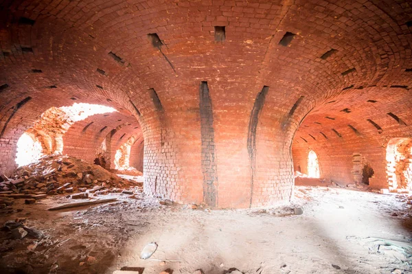 Ruinas Una Fábrica Industrial Muy Contaminada Lugar Era Conocido Como — Foto de Stock