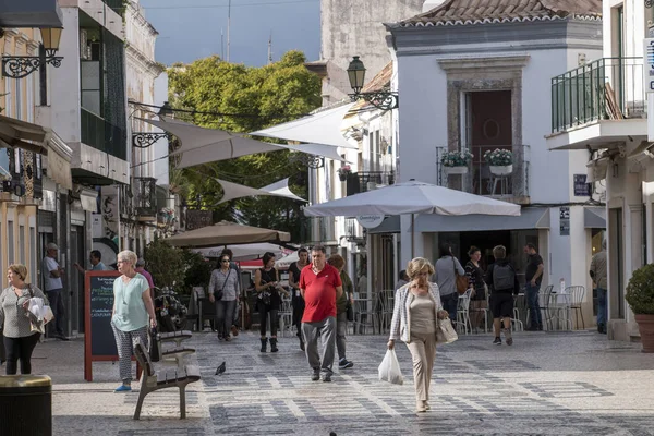 Faro Portugal Oktober 2017 Uitzicht Typische Mooie Straat Van Stad — Stockfoto