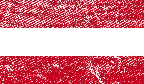 Bandiera Dell Austria Con Vecchia Texture Illustrazione — Foto Stock