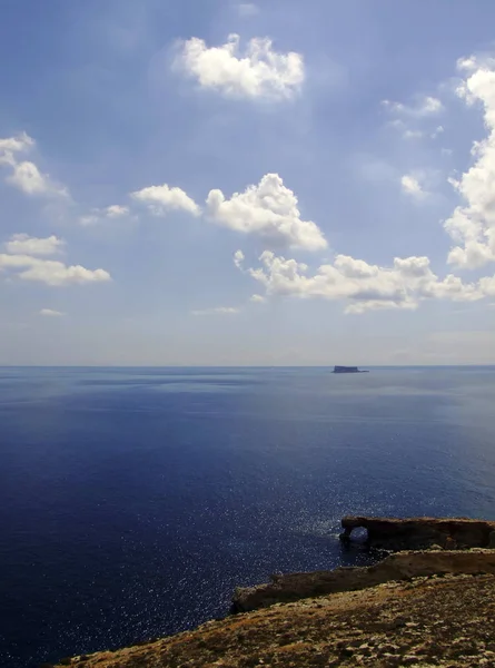 Paisaje Típico Verano Paisajes Costa Malta — Foto de Stock