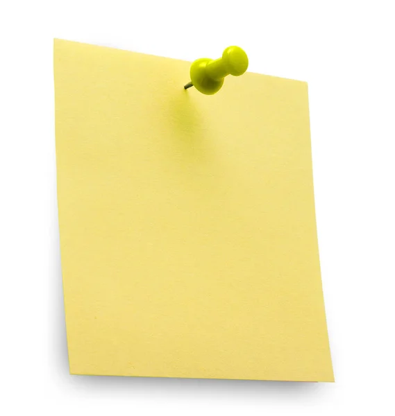 Жовтий Пост Нотатка Спіном Ізольовані Відсічним Контуром Студійне Світло — стокове фото