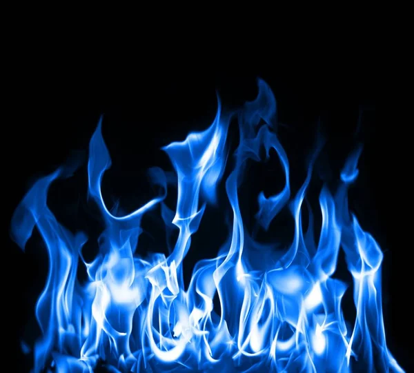 Όμορφη Φωτογραφία Στάση Κίνηση Της Γαλάζιας Φλόγες — Φωτογραφία Αρχείου