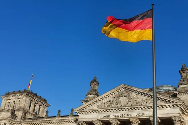 Alemán Reichstag Día Soleado — Foto de Stock