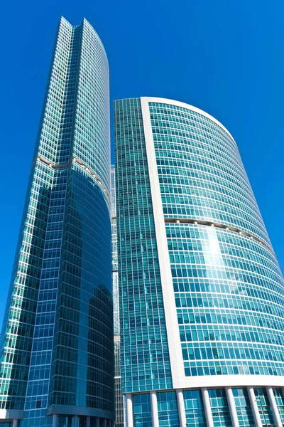 Rascacielos Modernos Moscú Centro Negocios Ciudad — Foto de Stock