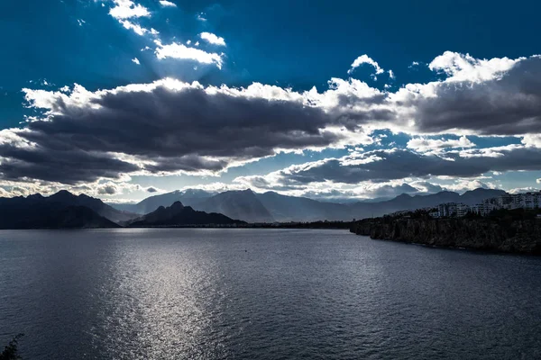 Antalya Akdeniz Tarafından Güney Türkiye Bir Şehirdir — Stok fotoğraf