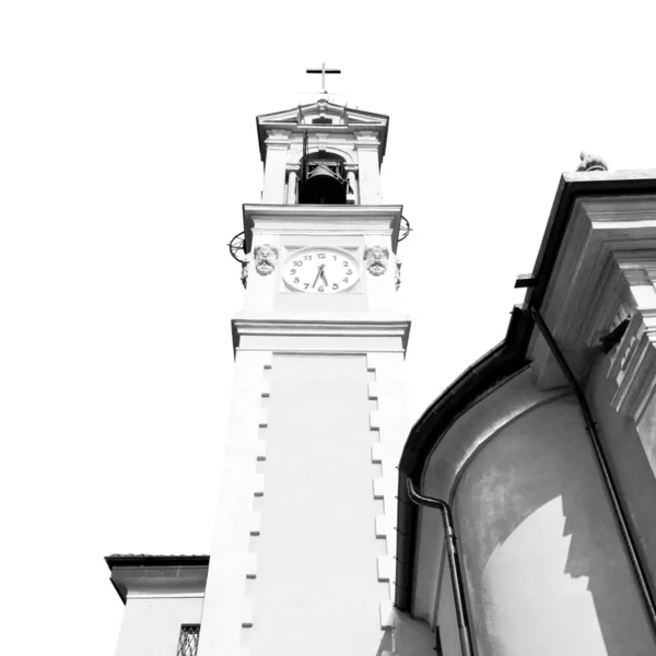 Eski Saat Kulesi Talya Avrupa Eski Taş Çan — Stok fotoğraf
