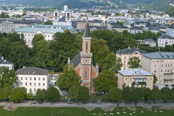 Vista Ciudad Salzburgo Austria — Foto de Stock