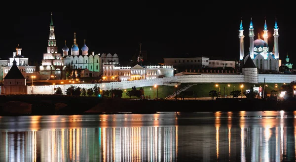 Magnífico Kremlin Kazan Património Mundial Unesco Com Sua Igreja Ortodoxa — Fotografia de Stock