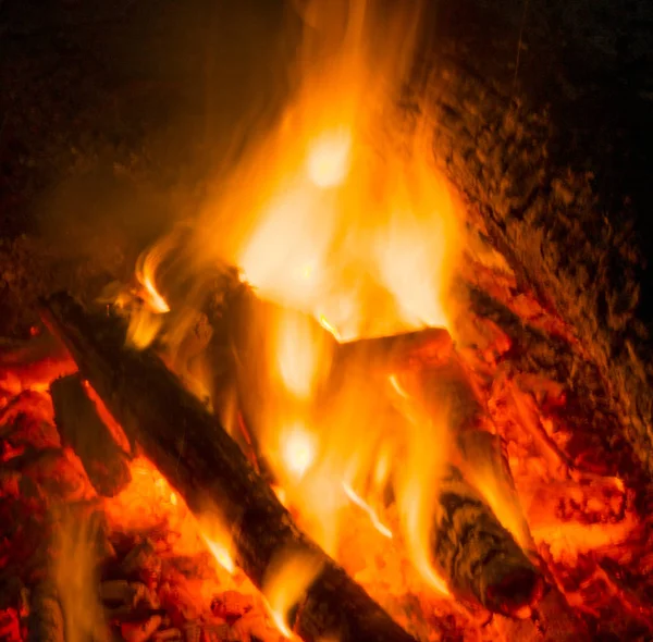 Flammende Bål Natten – stockfoto