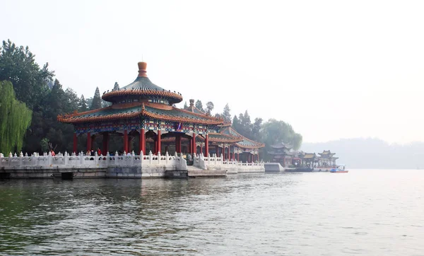 Cinco Pagodes Dragão Parque Beihai Mar Norte Retiro Real Perto — Fotografia de Stock