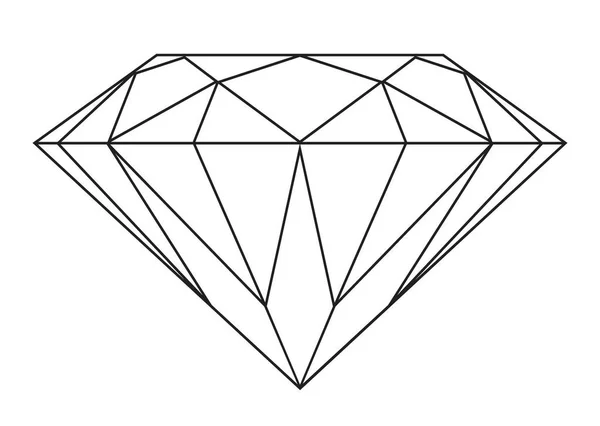 간단한 다이아몬드 아이콘 — 스톡 사진
