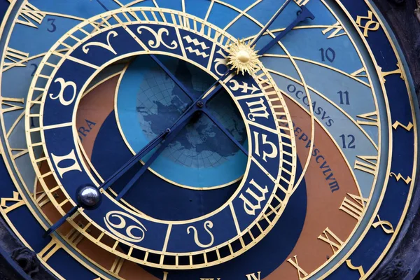 Horloge Astronomique Prague Église Notre Dame Face République Tchèque — Photo