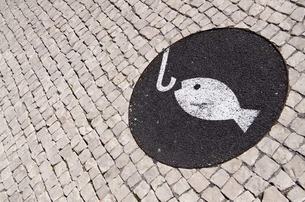 Lisboa Cidade Portugal Pesca Símbolo Pintura — Fotografia de Stock