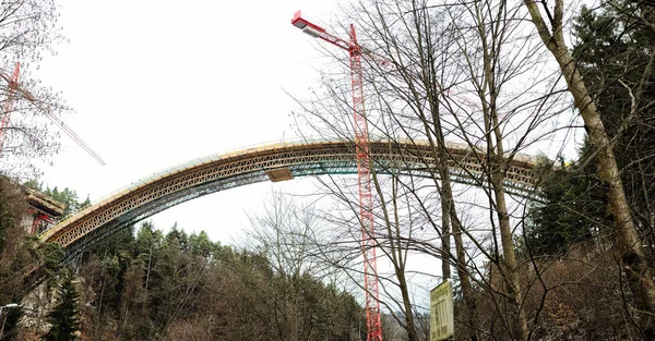 Construction Frame Bridge Crane — Stock Photo, Image