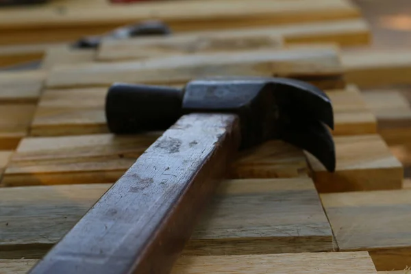 Wood Carpentry Tools — Stock Photo, Image