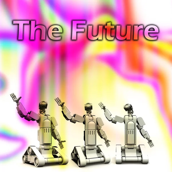 Imagem Sobre Futuro Robótica — Fotografia de Stock