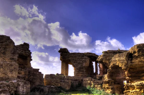 Dynamic Range Image Hight Valley Temples Sycilia — Stock Photo, Image