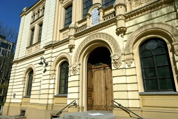 Faade Van Neo Romaanse Rywka Zalman Nozyk Synagoge Warschau Polen — Stockfoto
