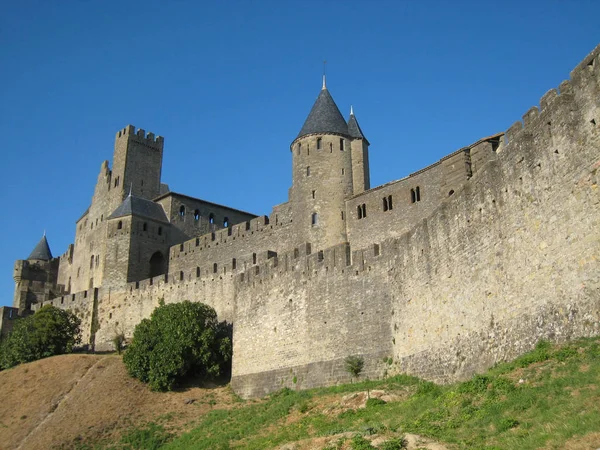 Città Medievale Carcassonne Nel Sud Della Francia — Foto Stock