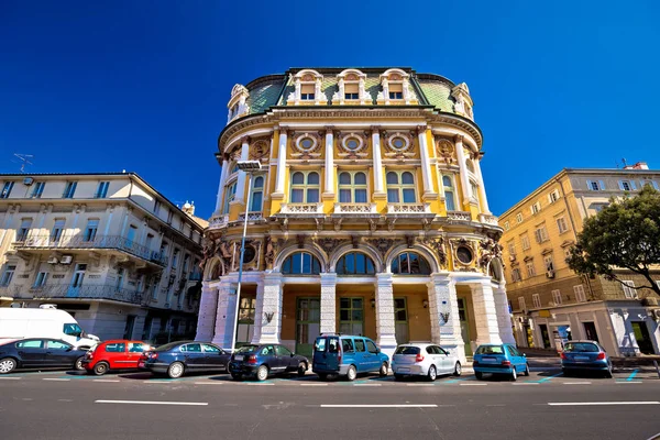 Város Rijeka Történelmi Építészet Utcakép Kvarner Öböl Horvátország — Stock Fotó