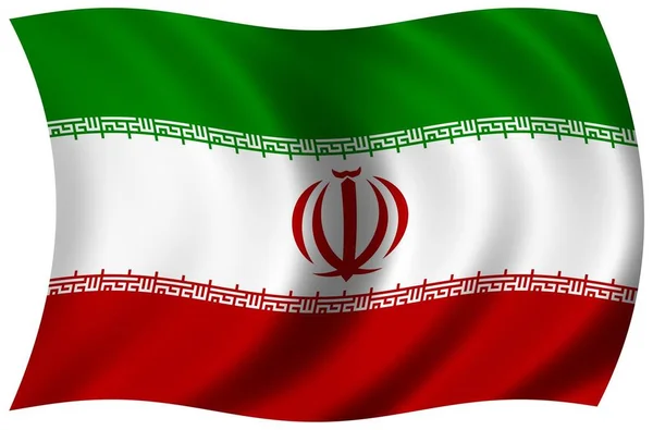 Flagge Des Iran Nationales Symbol — Stockfoto