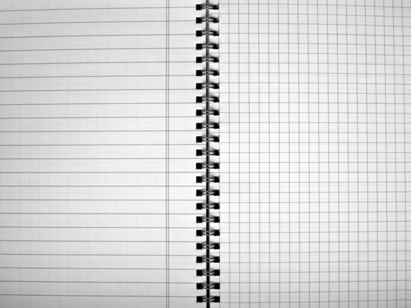 Szczegóły Puste Strony Notebooka — Zdjęcie stockowe